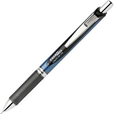 Energel Rtx Gel Pen, Retractable, Medium 0.7 Mm Needle Tip, Black Ink, Black/gray Barrel