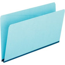 Pressboard Expanding File Folders, Straight Tabs, Legal Size, 1" Expansion, Blue, 25/box