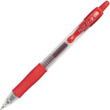 G2 Premium Gel Pen, Retractable, Extra-fine 0.5 Mm, Red Ink, Smoke Barrel, Dozen