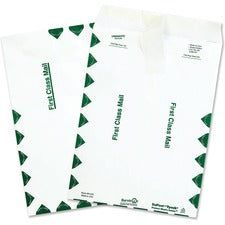 Lightweight 14 Lb Tyvek Catalog Mailers, First Class, #10 1/2, Commercial Flap, Redi-strip Closure, 9 X 12, White, 100/box