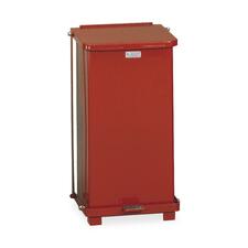 Defenders Heavy-duty Steel Step Can, 6.5 Gal, Steel, Red