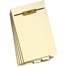 Stackable Folder Dividers With Fasteners, 1/5-cut Bottom Tab, 1 Fastener, Legal Size, Manila, 4 Dividers/set, 50 Sets