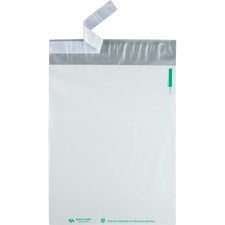 Redi-strip Poly Mailer, #5, Square Flap With Perforated Strip, Redi-strip Adhesive Closure, 12 X 15.5, White, 100/pack