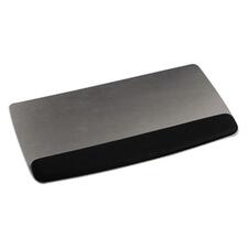 Antimicrobial Gel Keyboard Wrist Rest Platform, 19.6 X 10.6, Black/gray/silver