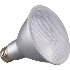 Satco PAR 30 LN LED Bulb - 12.50 W - 75 W Incandescent Equivalent Wattage - 120 V AC - 1000 lm - Parabolic Reflector - PAR30LN Size - Clear - Warm White Light Color - E26 Base - 25000 Hour - 4940.3&deg;F (2726.8&deg;C) Color Temperature - 90 CRI - 40&deg;