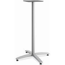 Between Standing-height X-base For 30" To 36" Table Tops, 26.18w X 41.12h, Silver