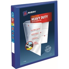 Heavy-duty View Binder With Durahinge And One Touch Ezd Rings, 3 Rings, 1" Capacity, 11 X 8.5, Pacific Blue