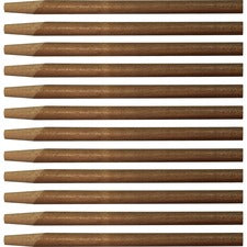 Genuine Joe Squeegee Handle - 60" Length - 1.13" Diameter - Natural - Wood - 12 / Carton