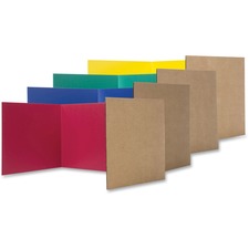 Study Carrel, 48 X 12, Assorted Colors, 24/pack