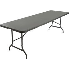 Indestructable Classic Bi-folding Table, Rectangular, 1,200 Lb Capacity, 30w X 72d X 29h, Charcoal