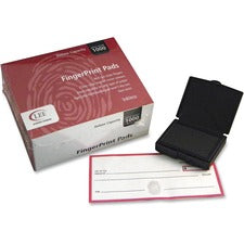 Inkless Fingerprint Pad, 2.25" X 175", Black, 12/pack