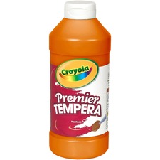 Premier Tempera Paint, Orange, 16 Oz Bottle
