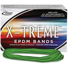 X-treme Rubber Bands, Size 117b, 0.08" Gauge, Lime Green, 1 Lb Box, 200/box
