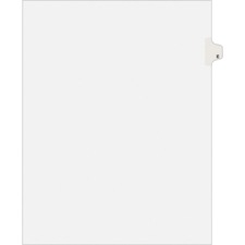 Preprinted Legal Exhibit Side Tab Index Dividers, Avery Style, 26-tab, E, 11 X 8.5, White, 25/pack, (1405)