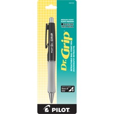 Dr. Grip Ballpoint Pen, Retractable, Medium 1 Mm, Black Ink, Black Barrel