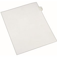 Preprinted Legal Exhibit Side Tab Index Dividers, Allstate Style, 10-tab, 5, 11 X 8.5, White, 25/pack