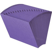 Heavy-duty Indexed Expanding Open Top Color Files, 21 Sections, 1/21-cut Tabs, Letter Size, Purple