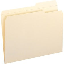 Reinforced Guide Height File Folders, 2/5-cut Tabs: Right Position, Letter Size, 0.75" Expansion, Manila, 100/box