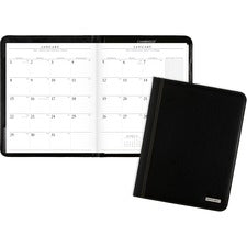 Executive Monthly Padfolio, 11 X 9, Black Cover, 13-month (jan To Jan): 2023 To 2024
