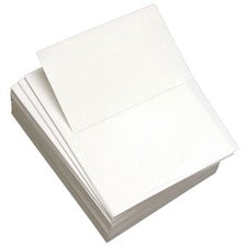 Custom Cut-sheet Copy Paper, 92 Bright, Micro-perforated 5.5" From Top, 20lb Bond Weight, 8.5 X 11, White, 500/ream, 5 Rm/ct