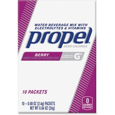 Propel Water Beverage Mix Packets with Electrolytes and Vitamins - Powder - 0.08 oz - 120 / Carton