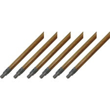 Genuine Joe Threaded Metal Handle - Natural - Metal - 6 / Carton