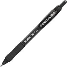 Profile Gel Pen, Retractable, Bold 1 Mm, Black Ink, Translucent Black Barrel, Dozen