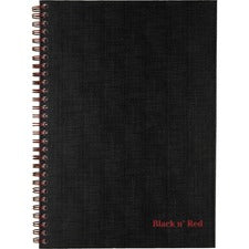 Hardcover Twinwire Notebooks, Scribzee Compatible, 1-subject, Wide/legal Rule, Black Cover, (70) 9.88 X 6.88 Sheets