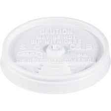 Sip Thru Lids, Fits 6 Oz To 10 Oz Cups, White, 100/pack, 10 Packs/carton