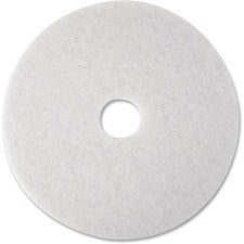 Low-speed Super Polishing Floor Pads 4100, 20" Diameter, White, 5/carton