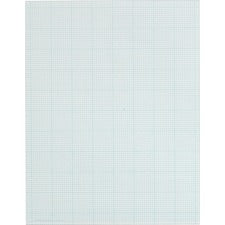 Cross Section Pads, Cross-section Quadrille Rule (10 Sq/in, 1 Sq/in), 50 White 8.5 X 11 Sheets