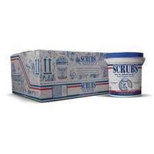 SCRUBS Hand Cleaner Towels 1-ply 10x12 Citrus Blue/white 72/bucket 6 Buckets/Case