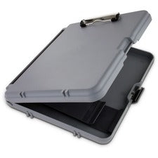 Workmate Storage Clipboard, 0.5" Clip Capacity, Holds 8.5 X 11 Sheets, Charcoal/gray