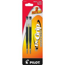 Refill For Pilot Dr. Grip Center Of Gravity Ballpoint Pens, Medium Conical Tip, Black Ink, 2/pack