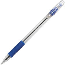 Easytouch Ballpoint Pen, Stick, Medium 1 Mm, Blue Ink, Clear Barrel, Dozen