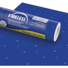 Fadeless Bulletin Board Paper Rolls - Bulletin Board, Classroom, Fun and Learning, File Cabinet, Door, Display, Paper Sculpture, Table Skirting, Party, Home Project, Office Project, ... - 48"Width x 50 ftLength - 50 lb Basis Weight - 1 Roll - Night Sky