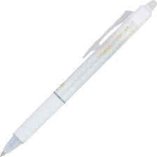 Frixion Clicker Design Erasable Gel Pen, Retractable, Extra-fine 0.5 Mm, Black Ink, White Barrel, Dozen