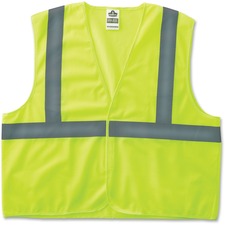 Glowear 8205hl Type R Class 2 Super Econo Mesh Safety Vest, 2x-large To 3x-large, Lime