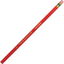 Col-erase Pencil With Eraser, 0.7 Mm, 2b (#1), Carmine Red Lead, Carmine Red Barrel, Dozen
