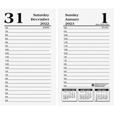 Economy Daily Desk Calendar Refill, 3.5 X 6, White Sheets, 2023