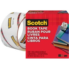 Book Tape, 3" Core, 2" X 15 Yds, Clear