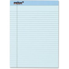 Prism + Colored Writing Pads, Wide/legal Rule, 50 Pastel Blue 8.5 X 11.75 Sheets, 12/pack