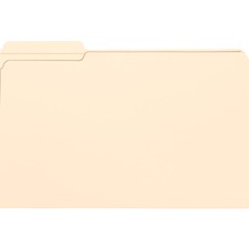 Reinforced Tab Manila File Folders, 1/3-cut Tabs: Left Position, Legal Size, 0.75" Expansion, 11-pt Manila, 100/box