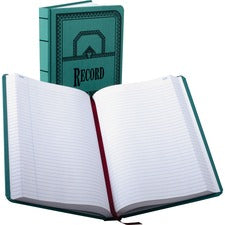 Account Record Book, Record-style Rule, Blue Cover, 11.75 X 7.25 Sheets, 500 Sheets/book