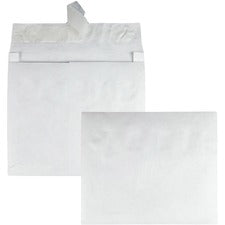 Lightweight 14 Lb Tyvek Open End Expansion Mailers, #13 1/2, Square Flap, Redi-strip Adhesive Closure, 10 X 13, White, 100/ct