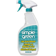 Simple Green Lime Scale Remover Spray - Spray - 32 fl oz (1 quart) - Wintergreen Scent - 12 / Carton - White