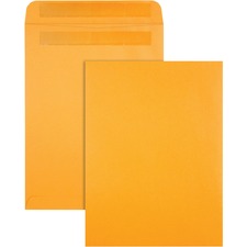 High Bulk Self-sealing Envelopes, #10 1/2, Cheese Blade Flap, Redi-seal Adhesive Closure, 9 X 12, Brown Kraft, 100/box