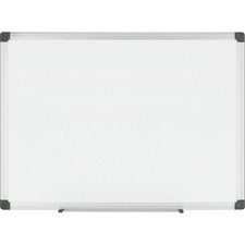 Porcelain Value Dry Erase Board, 36 X 48, White Surface, Silver Aluminum Frame