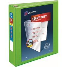 Heavy-duty View Binder With Durahinge And One Touch Ezd Rings, 3 Rings, 2" Capacity, 11 X 8.5, Chartreuse