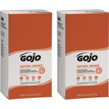 Gojo&reg; PRO TDX Refill Orange Pumice Hand Cleaner - Citrus Scent - 1.3 gal (5 L) - Oil Remover, Dirt Remover, Grease Remover - Hand - Walnut - Fast Acting - 2 / Carton